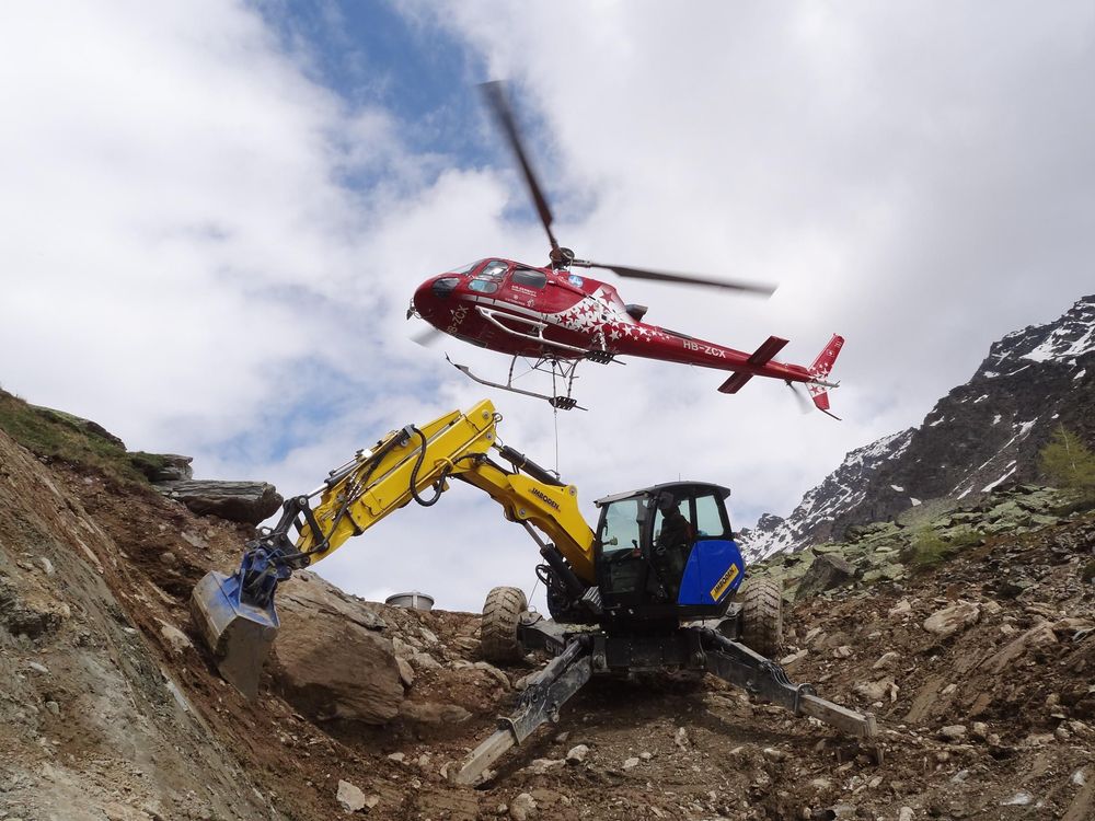 Fotos zum Schreitbaggerarbeiten