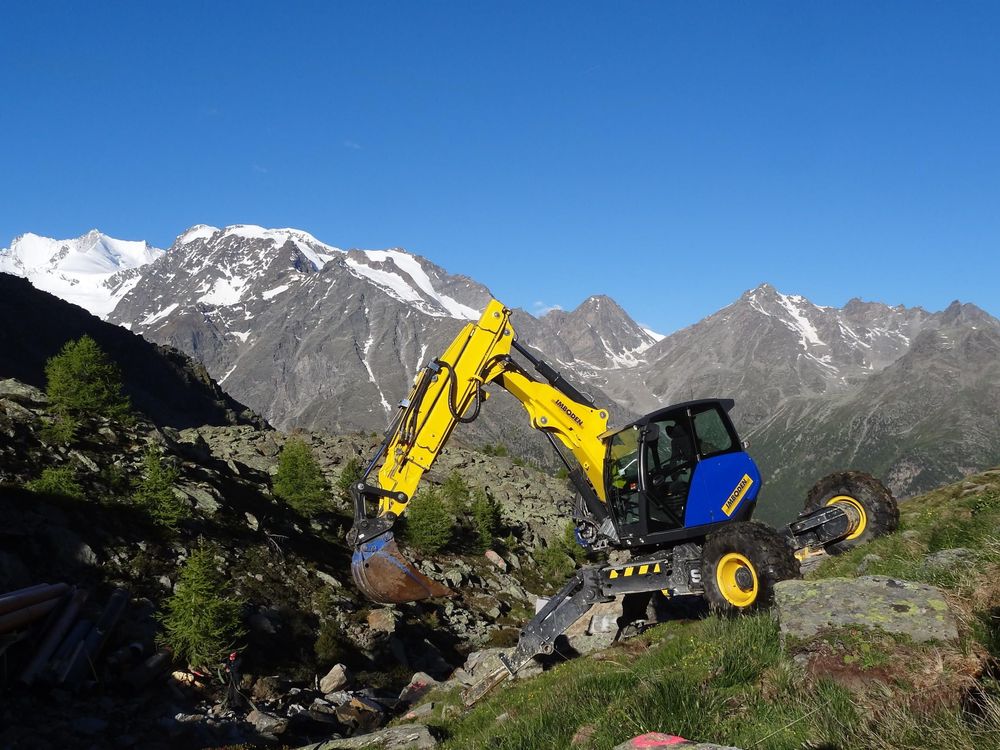 Fotos zum Schreitbaggerarbeiten